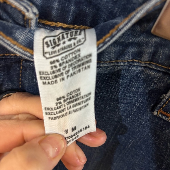 vintage Levi's plus size denim jean cropped boot cut - Picture 6 of 8